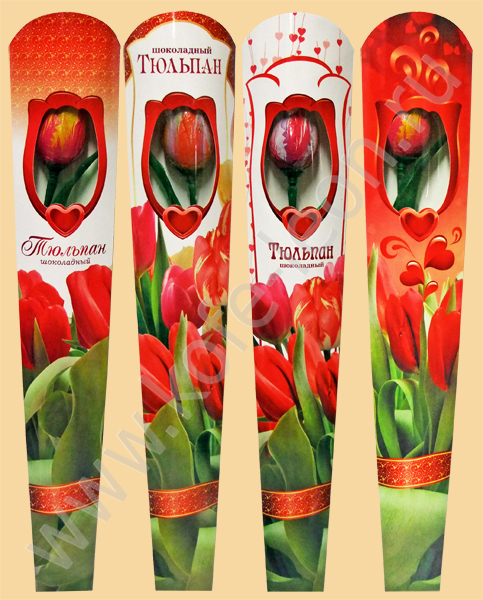 Шоколадный набор Премиум Цветы Тюльпаны 80 г.