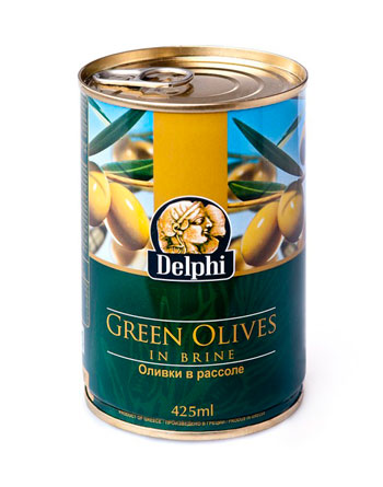 Оливки зеленые Delphi 425 г.