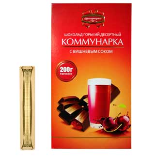 Шоколад Коммунарка Вишня, 200 г.