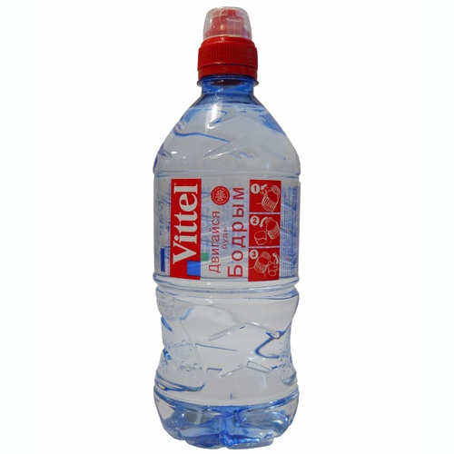 Вода минеральная Vittel (Виттель) без газа спорт (пластик) 0.75 л.