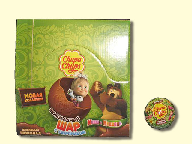 Шар шоколадный Маша и медведь