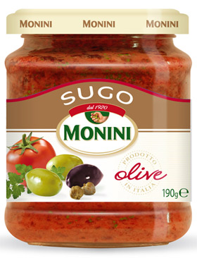 Соус томатный с оливками 190 г., Monini