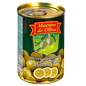 Оливки с лимоном Maestro de Oliva 