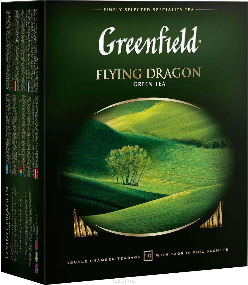 Чай Greenfield Flying Dragon зеленый 100*2 г.