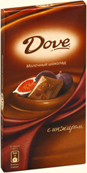Шоколад Дав молочный инжир 90 гр.