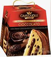 Кулич 750гр. GRANDUCALE шоколадный крем и шоколадная крошка. Италия.