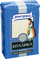 Рис Италика белый среднезерный Мистраль 1 кг.
