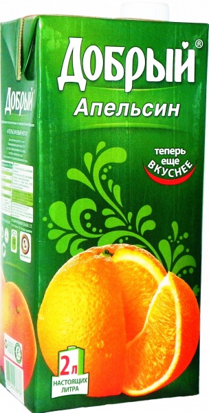 Сок Добрый апельсин 2 л.