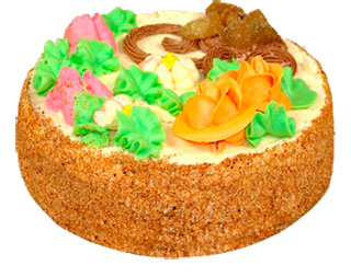 Торт бисквитно-кремовый (бисквитный торт) Добрынинский 1 кг.