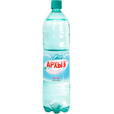Вода минеральная Архыз с газом (пластик) 1.5 л.