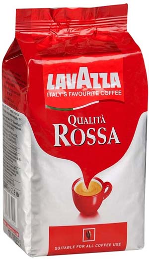 Кофе Lavazza Rossa в зернах, 1000 г.