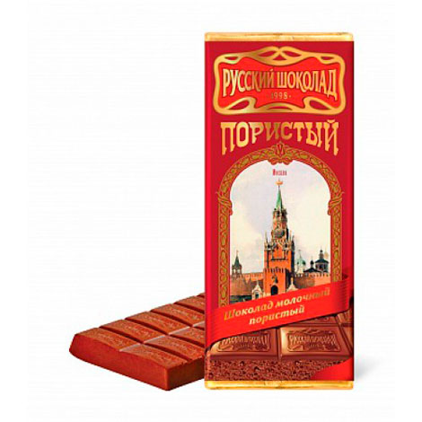 Шоколад молочный пористый Русский шоколад, 100 г.
