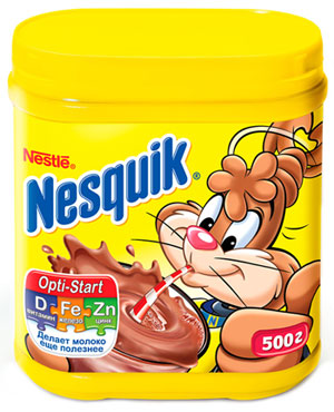Какао Nestle Nesquik  в банке 500 г.