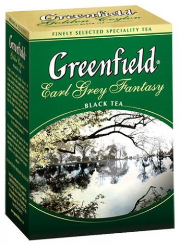 Чай Greenfield Earl Grey с бергамотом, 100 г.