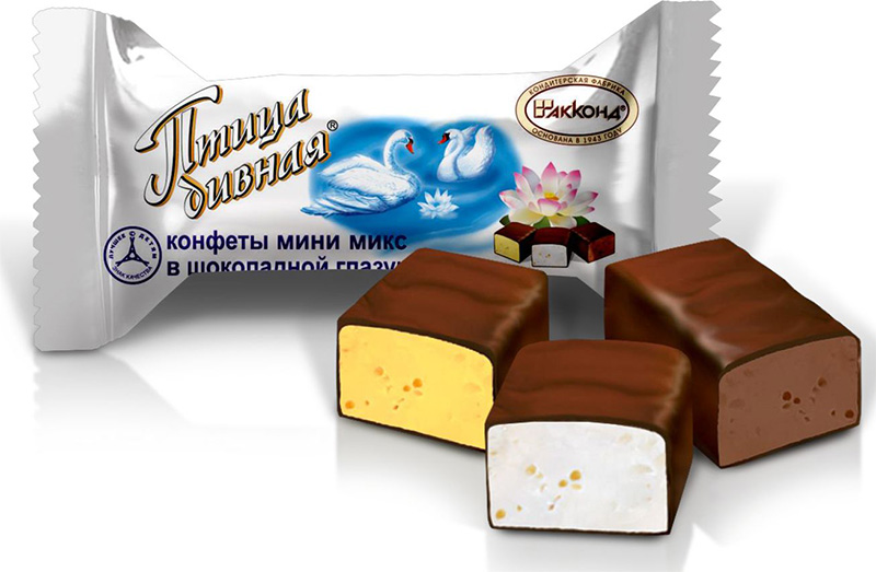 Конфеты Птица дивная мини микс Акконд