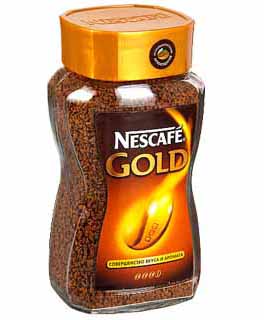 Кофе Nescafe Gold растворимый (банка), 190 гр.