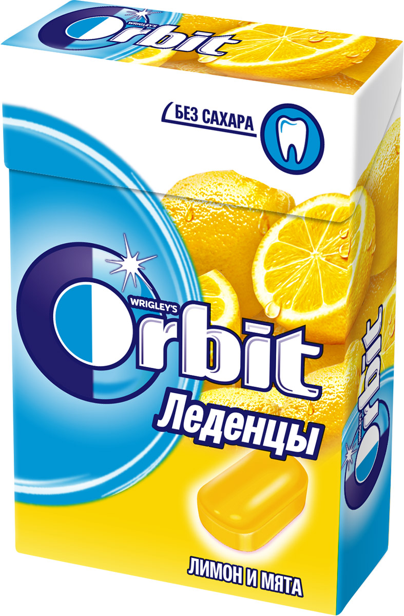 Леденцы Орбит лимон 35 г.