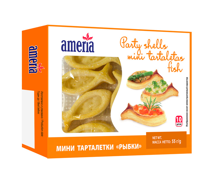 Тарталетки мини рыбки 10 шт. 55 г.