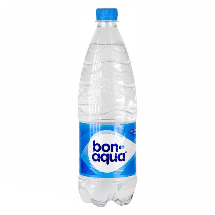 Вода минеральная BonAqua (Бон Аква) без газа (пластик) 1 л.