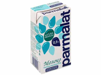 Молоко Parmalat ультрапастеризованное 0,5% 1 л.