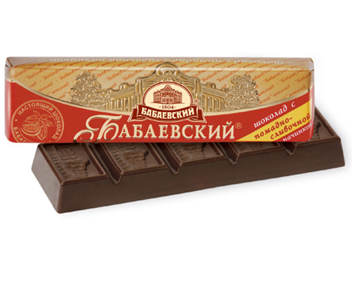 Шоколадный батончик Бабаевский с помадно-сливочной начинкой, 50 г.