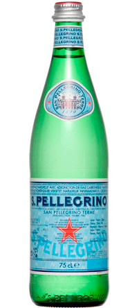 Вода минеральная San Pellegrino (Сан Пеллегрино) с газом (стекло) 0.75 л.
