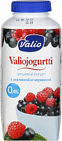 Йогурт питьевой Валио с малиной и черникой 0.4% 330 мл.