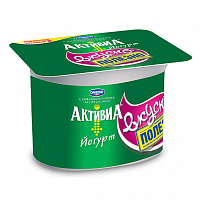 Йогурт Активиа натуральный 3.5%, 4 шт. по 150 г.
