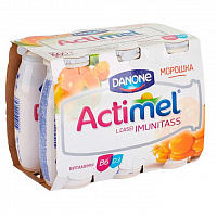 Йогурт питьевой Актимель натуральный 6 шт. по 100 мл.
