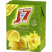 Сок J7 апельсин 0.2 л.