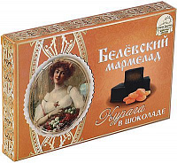 Мармелад пластовый Белевский Курага в шоколаде, 260 г.
