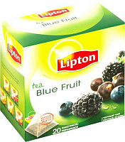 Чай Lipton Bleu Fruit фруктовый (пирамидки), 20*2 г.